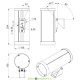 Светильник архитектурной подсветки односторонний Акцент 20, 220V RGB DMX, 20Вт, 1050Лм, линза 10×65° градусов