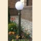 Столб фонарный уличный Fumagalli Mizar/GLOBE 300 белый, прозрачный 1,05м