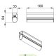 Архитектурный светодиодный светильник ЛИНИЯ Модерн v2.0 Профиль Транзитное Подкл., 1,5Вт, 205Лм 48VDC, 4000К Дневной, Опал, 180м