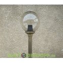 Столб фонарный уличный Fumagalli Gigi/GLOBE 300 античная бронза, шар прозрачный 2,10м