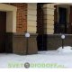 Столб фонарный уличный Fumagalli ARTU BISSO/GLOBE 300 2L черный, шар молочный 1,75м
