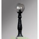 Столб фонарный уличный Fumagalli LAFET/GLOBE 300 черный/прозрачный шар 1,0м IAFET.R