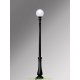 Уличный фонарный столб Fumagalli Nebo BISSO/Globe 300 черный, плафон шар белый 2,6м