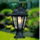 Уличный садовый светильник Fumagalli Mikrolot/Saba Черный, прозрачный 1xE27 LED-FIL с лампой 800Lm, 2700К