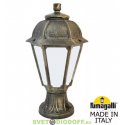 Уличный садовый светильник Fumagalli Mikrolot/Saba античная бронза, матовый 1xE27 LED-FIL с лампой 800Lm, 2700К