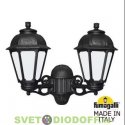 Уличный настенный светильник (вверх, вниз) Fumagalli Porpora/Saba черный, матовый 2xE27 LED-FIL с лампами 800Lm, 2700К