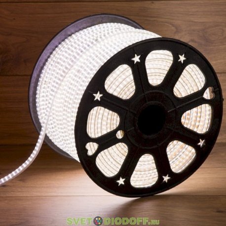 Светодиодная LED лента 220В, 6.5x15 мм, IP67, SMD 3014, 240 LED/m, 1920Лм,цвет свечения белый, 100 м