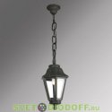 Уличный подвесной светильник Fumagalli Sichem/Anna черный, прозрачный без лампы