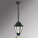 Уличный подвесной светильник Fumagalli Sichem/Rut черный, прозрачный 1xE27 LED-FIL с лампой 800Lm, 2700К