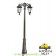 Столб фонарный уличный GIGI bisso/ RUT 2L черный, прозрачный 2,25м 2xE27 LED-FIL с лампами 800Lm, 2700К