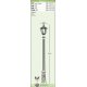 Столб фонарный садовый уличный Fumagalli Ricu/Rut черный, матовый 2,45м 1xE27 LED-FIL с лампой 800Lm, 2700К