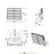 Прожектор светодиодный, мощный серия S 250Вт, 4000К дневной, 41000Лм, угол 90°, IP67