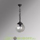 Уличный подвесной светильник Шар Fumagalli Sichem/Globe 300 черный, прозрачный