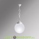 Уличный подвесной светильник Шар Fumagalli Sichem/Globe 300 белый, матовый