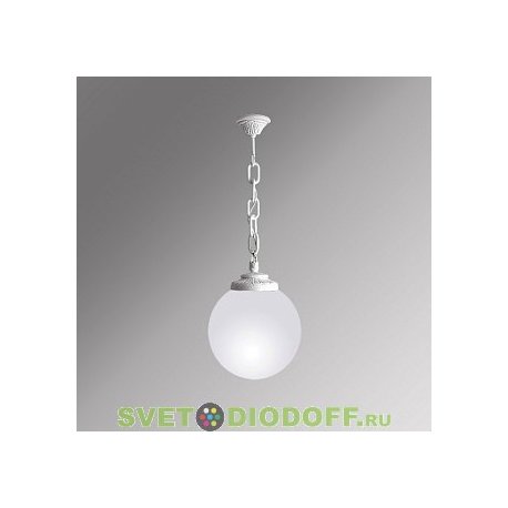 Уличный подвесной светильник Шар Fumagalli Sichem/Globe 300 белый, матовый