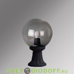 Уличный светильник на подставке Fumagalli Minilot/Globe 300 черный, дымчатый
