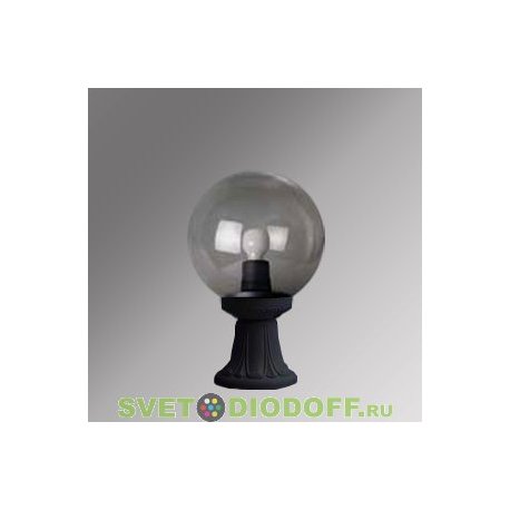 Уличный светильник на подставке Fumagalli Minilot/Globe 300 черный, дымчатый