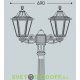 Столб фонарный уличный Fumagalli Nebo BISSO/RUT 2L черный, матовый 3,0м 1xE27 LED-FIL с лампой 800Lm, 2700К