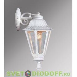 Уличный настенный светильник Fumagalli Bisso/Rut белый, прозрачный 1xE27 LED-FIL с лампой 800Lm, 2700К