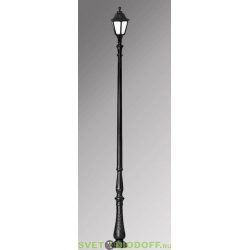 Уличный фонарь столб HOREB NOEMI черный, молочный рассеиватель 3.97м