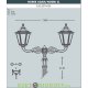 Уличный фонарь столб HOREB/ADAM NOEMI 2L DN античная бронза/прозрачный рассеиватель 3,65м