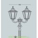 Уличный столб фонарь HOREB OFIR/SIMON 2L черный/прозрачный плафон 4,15м