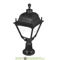 Уличный наземный садовый светильник Fumagalli Lot/Simon черный/прозрачный