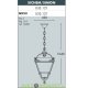 Уличный подвесной садовый светильник Fumagalli Sichem/Simon черный/прозрачный