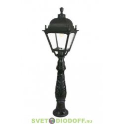 Столб фонарный уличный Fumagalli LAFET/SIMON черный/прозрачный 1,24м
