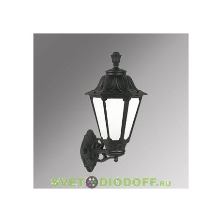 Уличный настенный светильник Fumagalli Bisso/Rut черный, матовый 1xE27 LED-FIL с лампой 800Lm, 2700К