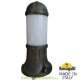 Столб фонарный уличный Fumagalli SAURO 800 Е27 черный/прозрачный+белый рассеиватель 0,8м