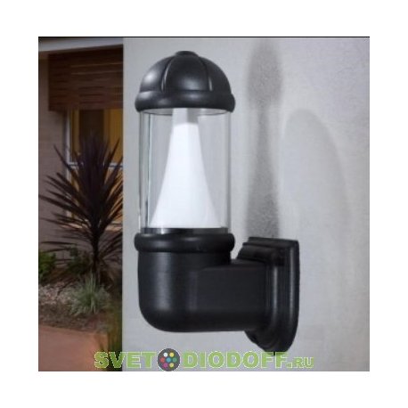 Светильник настенный Fumagalli MIRELLA LED 6вт черный/прозрачный рассеиватель белый 1xGX53 LED с лампой 800Lm, 4000К