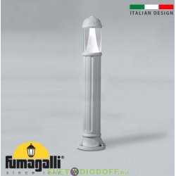 Столб фонарный уличный Fumagalli SAURO 1100 LED-7W серый/прозрачный 1,1м 1xGX53 LED с лампой 800Lm, 3000К