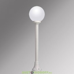 Столб фонарный уличный Fumagalli Mizar/GLOBE 250 белый, матовый 1,0м