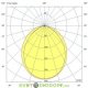 Архитектурно-фасадная подсветка, светильник БАРОККО S 40Вт, 4280Лм, CRI80, 3000К Теплый, оптика 100°, опал, 1200мм