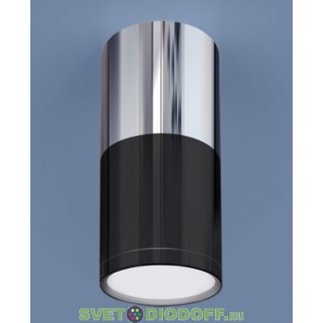 Накладной потолочный светодиодный светильник DLR028 6W 4200K хром/черный хром