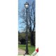 Столб фонарный уличный Fumagalli TABOR SIMON черный/прозрачный 3.50м