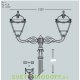 Столб фонарный уличный Fumagalli TABOR ADAM/SIMON 2L черный/прозрачный 3.6м