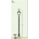 Уличный фонарь столб Fumagalli Artu/Cefa черный/прозрачный 1,865м