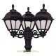 Уличный фонарь столб Fumagalli Artu Bisso/Cefa 3L черный/прозрачный 2.05м 3xE27 LED-FIL с лампой 800Lm, 2700К