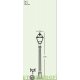 Уличный светильник столб Fumagalli Aloe/Cefa античная бронза/прозрачный 1,47м 1xE27 LED-FIL с лампой 800Lm, 2700К