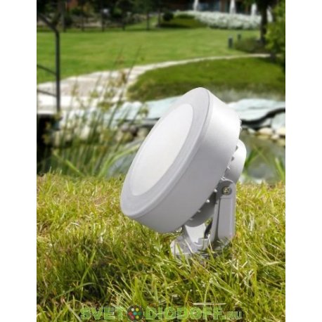 Светильник светодиодный грунтовый Fumagalli TOMMY SPIKE белый, полупрозрачный 1XGX53 LED с лампой 7W