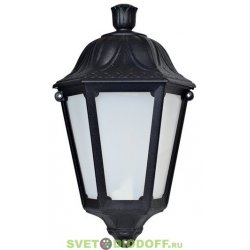 Светильник фасадный Fumagalli IESSE черный/опал 1xE27 LED-FIL с лампой 800Lm, 2700К тёплый