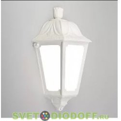 Светильник фасадный Fumagalli IESSE белый/матовый рассеиватель 1xE27 LED-FIL с лампой 800Lm, 2700К тёплый