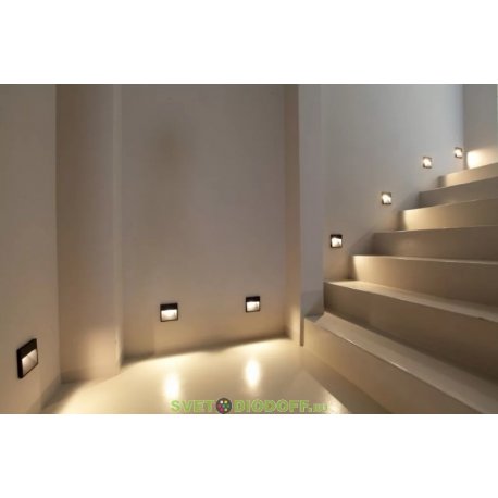 Светильник светодиодный (подсветка лестниц, стен) Фумагалли LORENZA 150 черный, прозрачный, 1xR7S LED с лампой 4W, 3000К