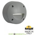 Светильник уличный (подсветка ступеней, отмоски) FUMAGALLI EXTRALETI 100 Round-ST LED серый/опал 1xGX53 LED с лампой 3W