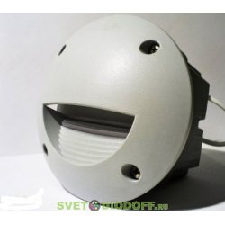 Встраиваемый уличный светильник Leti 100 round-ST Led черный матовый плафон 1xGX53 LED с лампой 3W