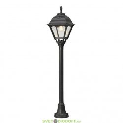 Уличный светильник столб Fumagalli Mizar/Cefa черный/прозрачный 1,1м без лампы