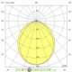 Архитектурно-фасадная подсветка, светильник БАРОККО S 15Вт, 1770Лм, CRI80, 5000К Яркий дневной, оптика 100°, Опал, 900мм