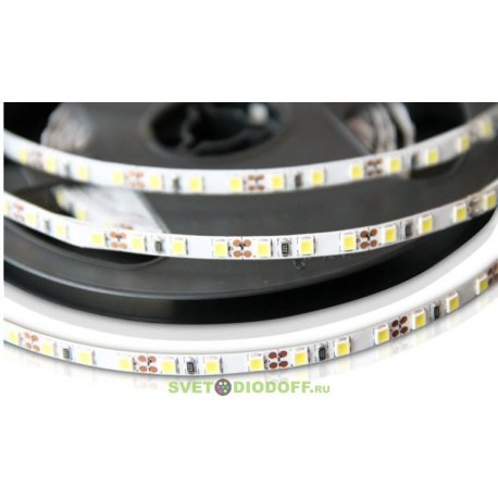 Светодиодная лента узкая 5mm, SMD 2835, 120 Led, IP33, 12V, 12Вт/м, 1200Лм/м, 6000К, 5000x5x1.2мм